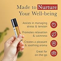 Vista 3 de Pranarom - Heavy Head Rescue Roller 0.3 fl oz - Aromaterapia con aceites esenciales - Mezcla orgánica para tensión - Efectos de calentamiento