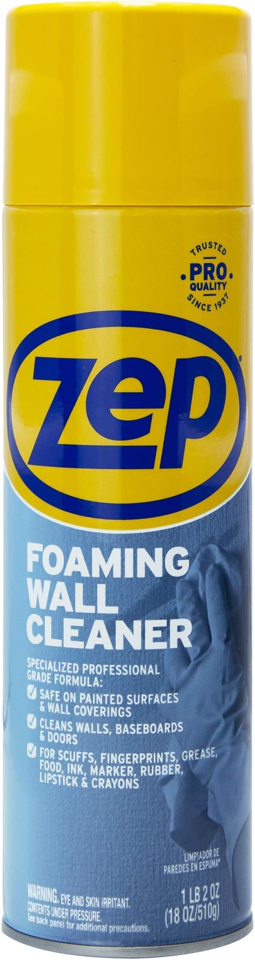 Zep ZUFWC18 Foaming Wall Cleaner, 18 oz 