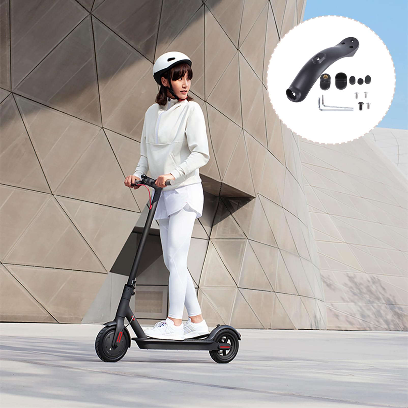 Toddmomy 2 Paraspruzzi Posteriore per Monopattino Elettrico con Gancio e Kit Sostituzione Accessori per Facile Installazione Unico e Antispruzzo