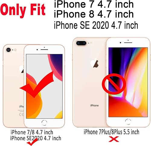 Miniatura 2 de Qokey Funda compatible con iPhone SE 20222020, funda para iPhone 7, funda para iPhone 8 de 4.7 pulgadas, bonita funda de mármol para mujeres y