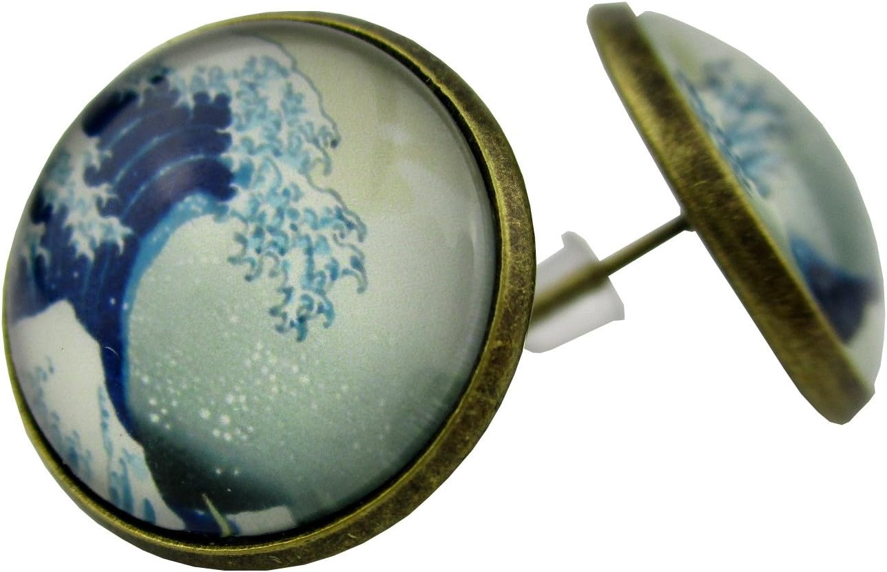 Blue Wave Earring - Blue Wave of Hokusai
