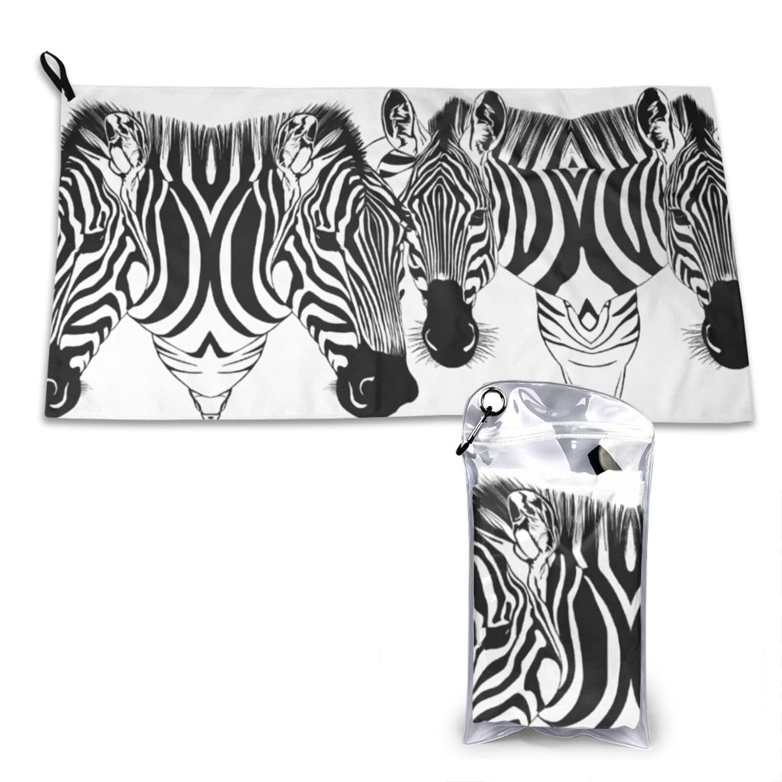 WXWJSHMGC Abstract Animal Zebra Print Cooling Towel, Gym Towel,Cooling Towels For Neck, Soft Breathable Travel Cool Towel,Sports Towels For Gym,Camping