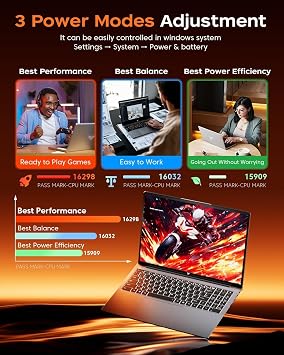 KAIGERR 2026 New Light Gaming Laptop, 16.0inch Laptop Computer with AMD Ryzen 7 7730U(8C/16T, Up to 4.5GHz), 16GB RAM 512GB NVMe SSD, Radeon RX Vega 8 Graphics,WiFi 6