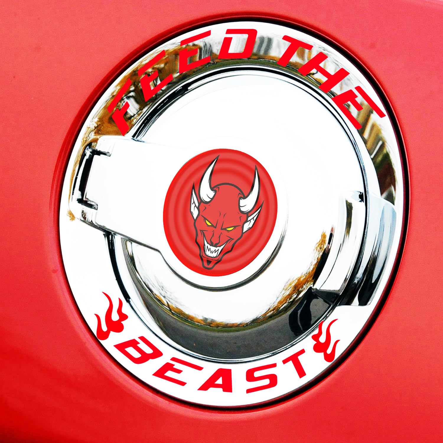 Amazon.com: DECALEPIC for 2015-2024 Dodge Challenger Badge Fuel 