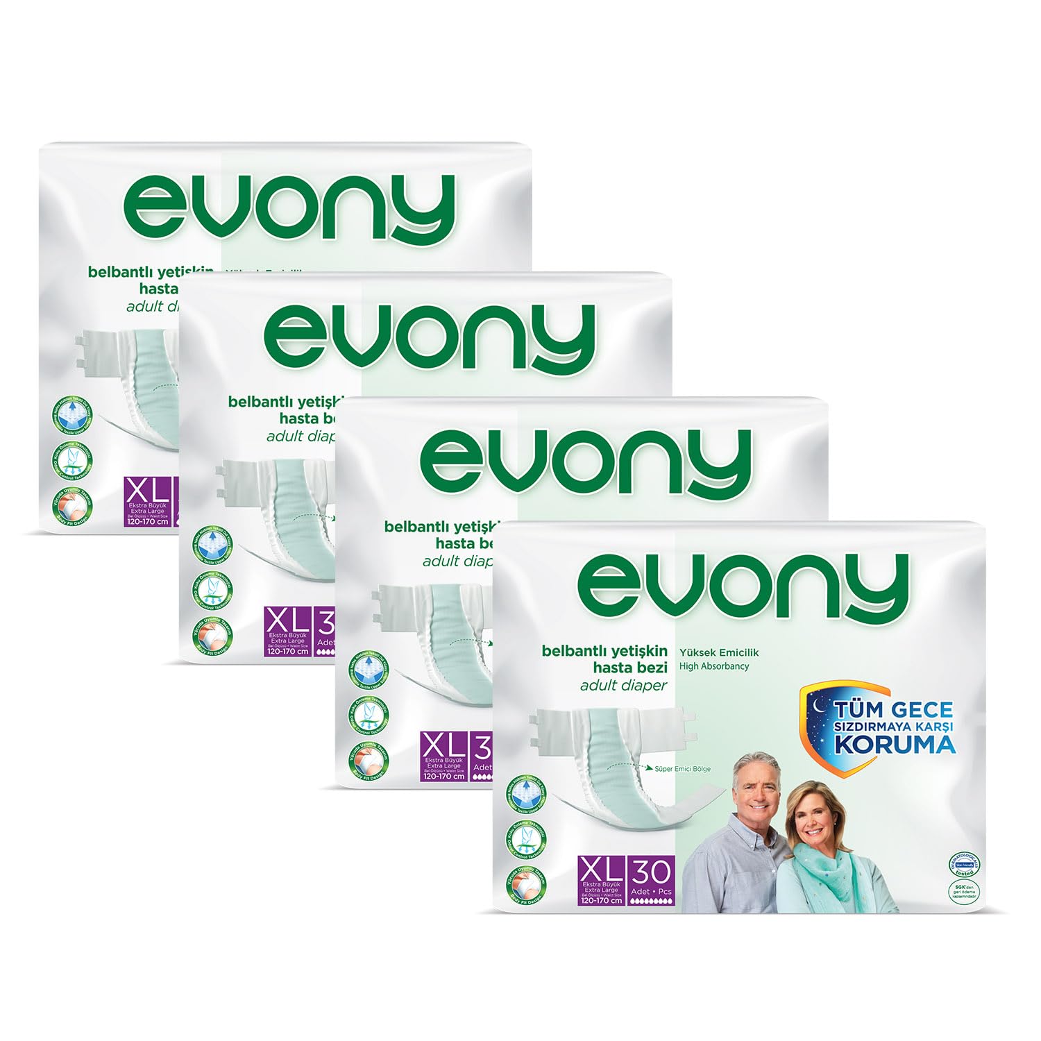 Evony Yetişkin Bezi X-Large 30'lu
