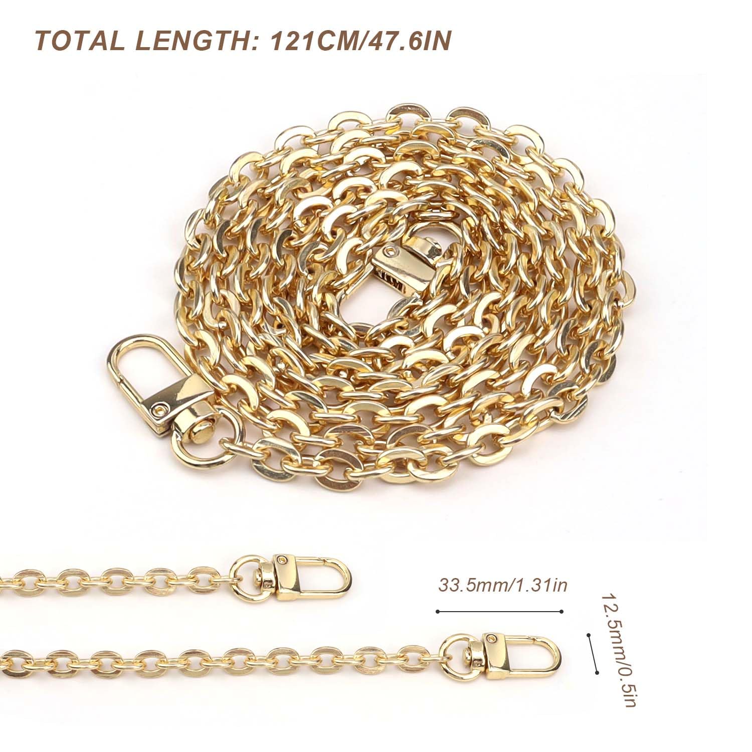 Borsa a mano catene in metallo tracolla di ricambio tracolla in metallo borsa a tracolla accessori per borse a catena  1524