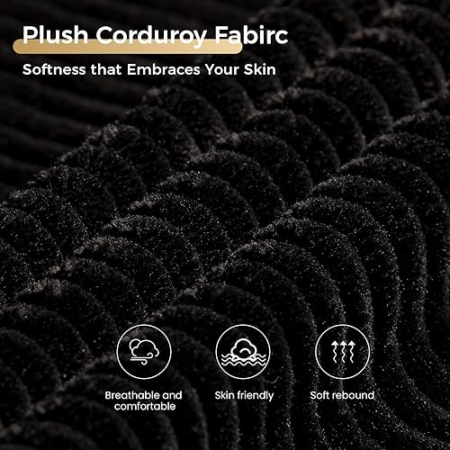 Miniatura 8 de KKL Sofá cama modular modular con otomana de almacenamiento, sofá cama convertible en forma de LU para sala de estar, diseño reversible moderno,