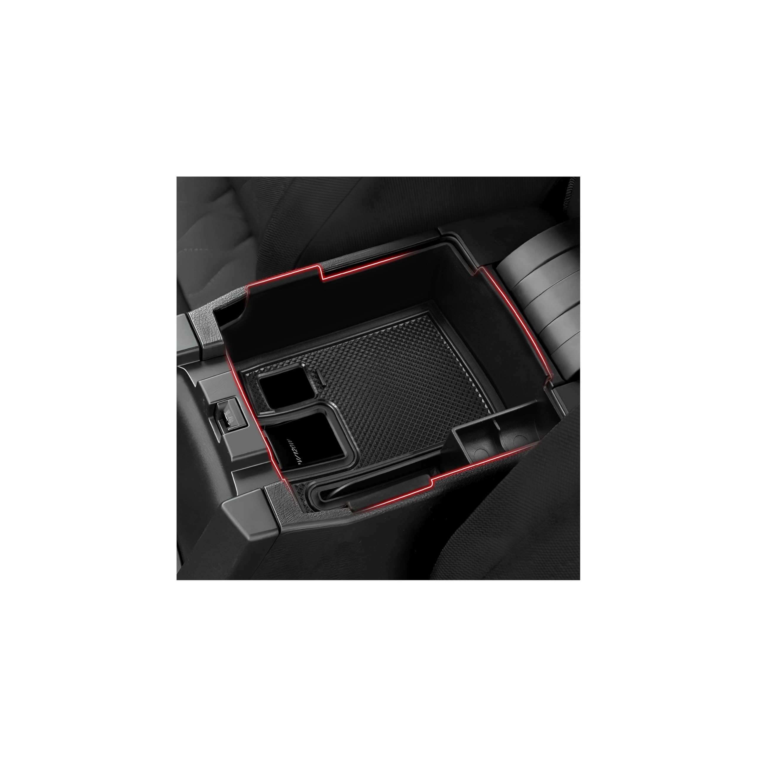 Autorder Center Console Organizer for 2019-2026 Toyota Corolla/ 2022-2026 Corolla Cross Accessories Car Armrest Storage Box Middle Console Tray Container with Non-Slip Silicone Mats