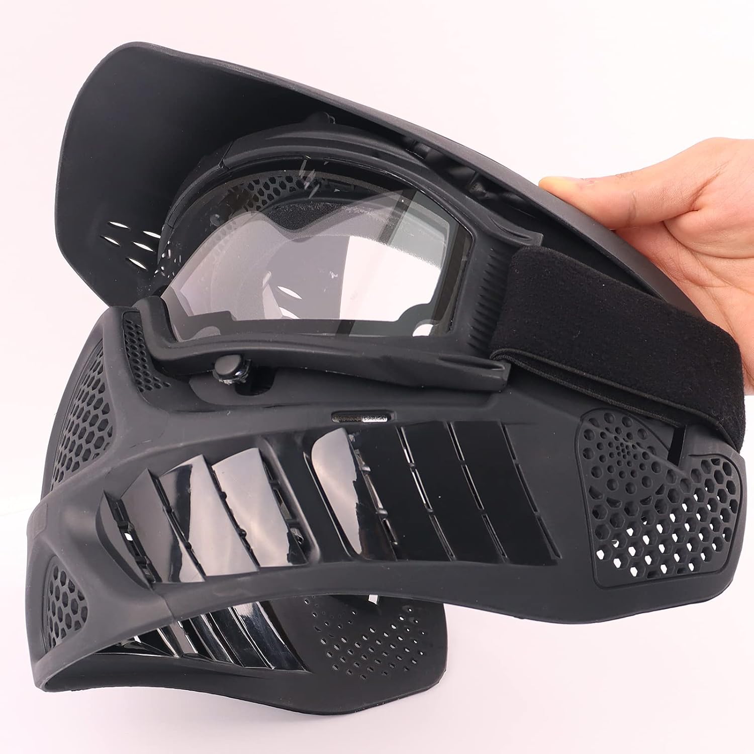 Anyoupin Paintball Mask with Double Lenses Protection Black : Sports & Outdoors