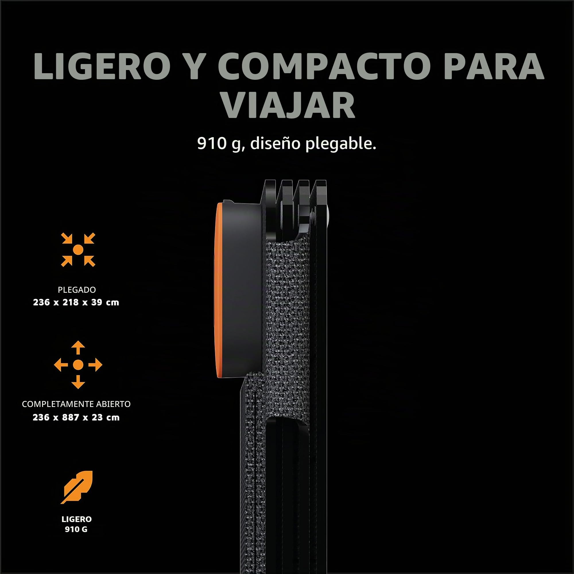 PANEL SOLAR PLEGABLE XR2S28 28W NEGRO XTORM