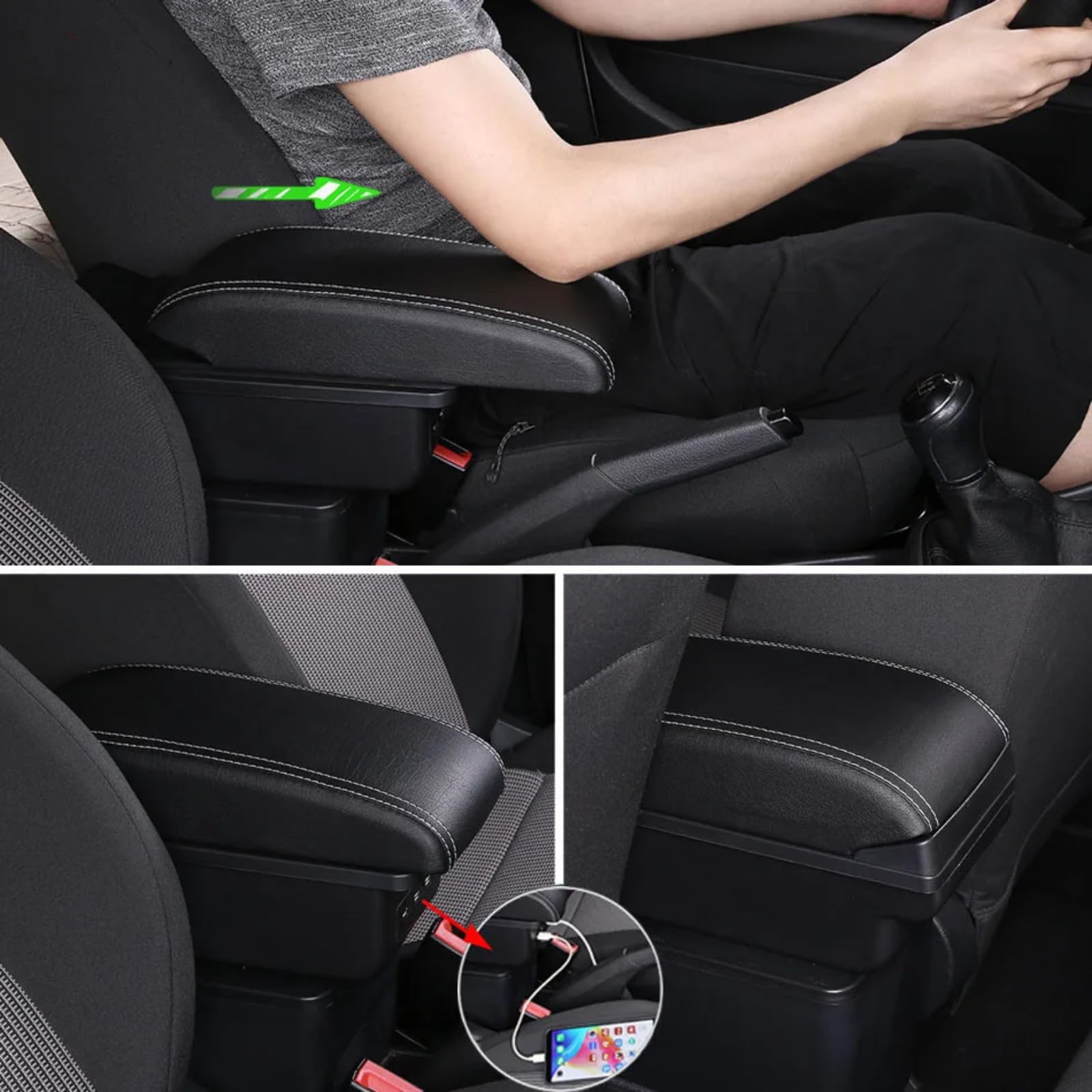 Dla Skoda Dla Octavia Dla Skoda Dla Yeti Mk2 A5 Schowek w podłokietniku samochodowym Schowek w podłokietniku Akcesoria samochodowe Części wewnętrzne Prosta instalacja
