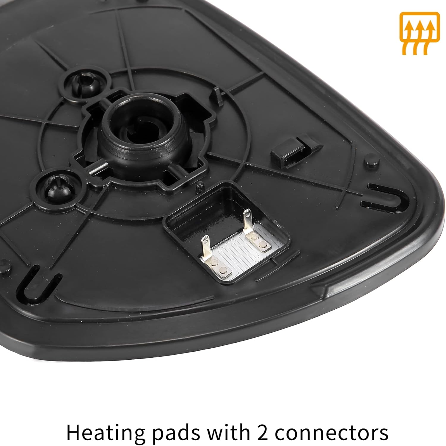 X AUTOHAUX Car Rearview Mirror Glass Replacement with Backing Plate Heated Left Right Driver Side for Mazda 5 CX-7 for Mazda CX-9