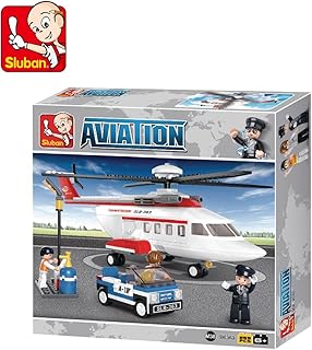 Sluban Private Helicopter Aviation Building Kit (259 Pieces)