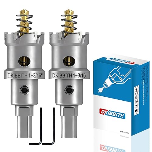 Miniatura 14 de DKIBBITH TCT - Juego de sierra perforadora, paquete de 2 de 9/16" (14mm) cortadores de agujeros de alta resistencia con punta de carburo