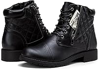 Vista 8 de Vepose - Botas de combate a la moda para mujer, altura al tobillo