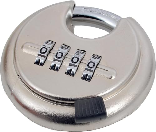 Chrome Finish Discus Combination Padlock, 70 mm Size