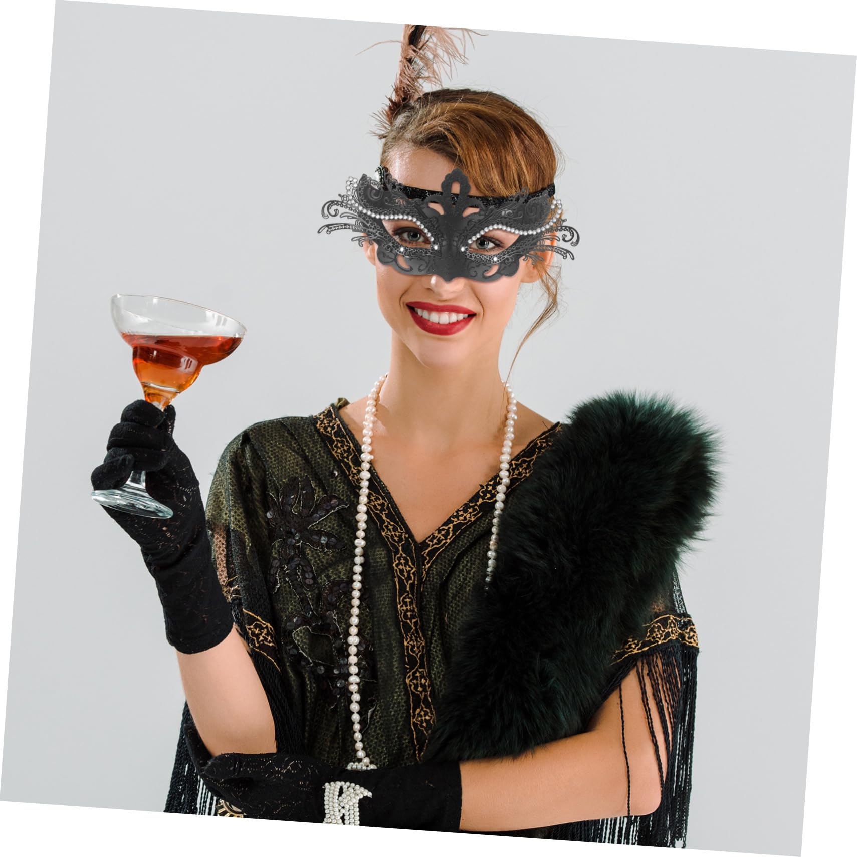 Healeved 5 Pezzi Maschera Metallo e Decorativa Perfetta per Halloween e Cosplay Accessorio Versatile per Cerimonie e Spettacoli