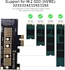Poyiccot PCI-E M.2 NVMe Expansion Card M.2 NVMe SSD to PCI-E 4.0 X1 Desktop SSD Adapter Card M.2 NVMe to PCIe X1 Adapter Supports M.2 NVME Protocol 2230/2242/2260/2280 SSD