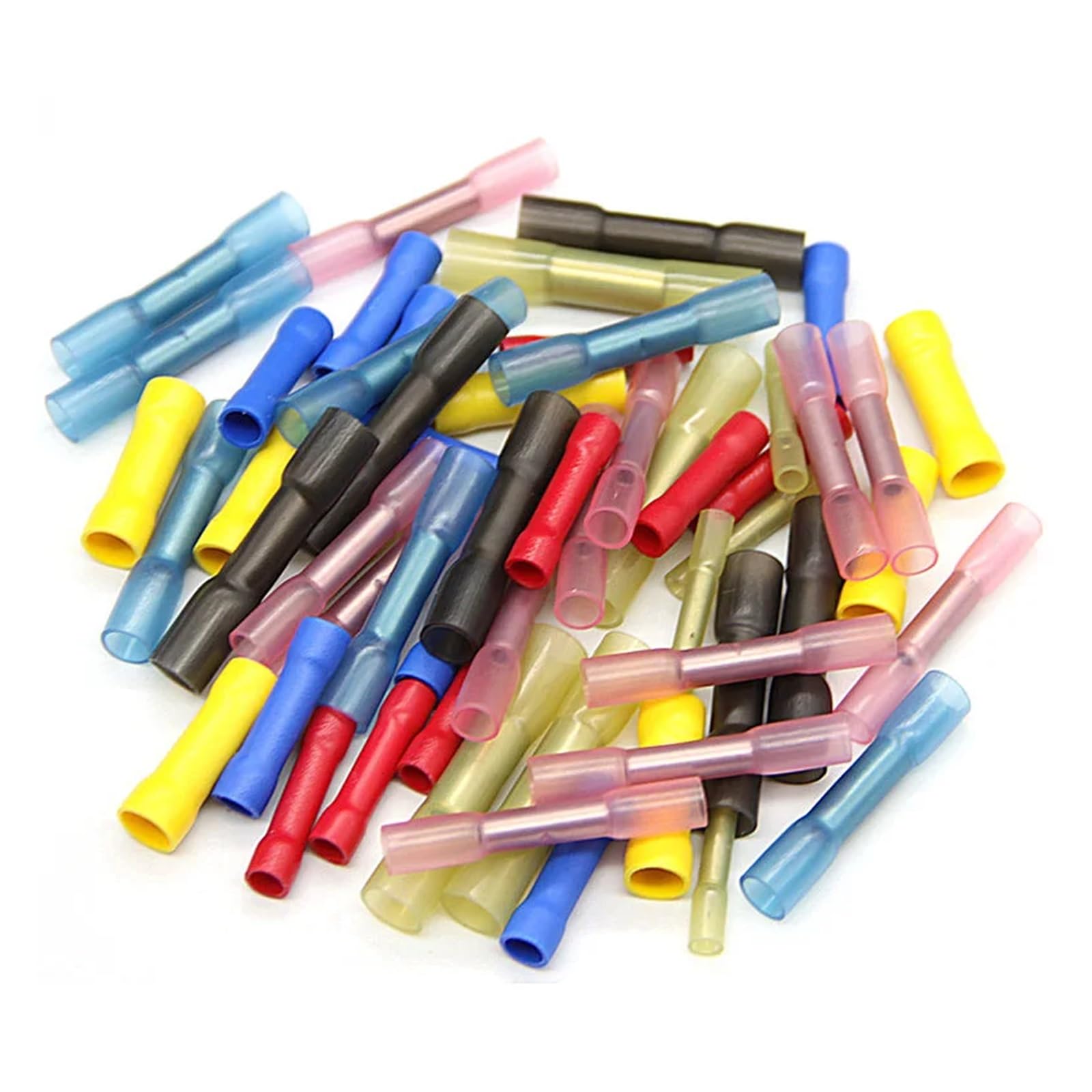 240pcs Heat Shrink Butt Connectors Terminals Insulated Electrical Wire Connectors Splice Cable Crimping Terminals