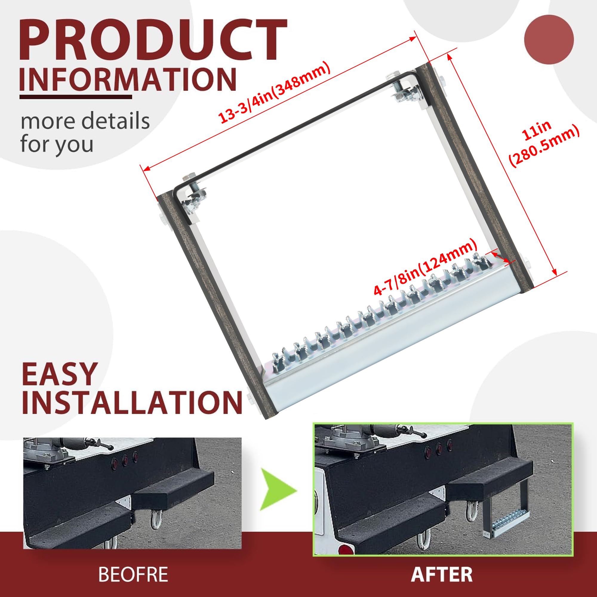 KUAFU Truck Step Flexible Step Universal Heavy Duty Truck Cable Step 13