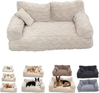Low Couch for Small Large Dogs Cats Indoor Use Puppy Sofa Bed (#04, Large)