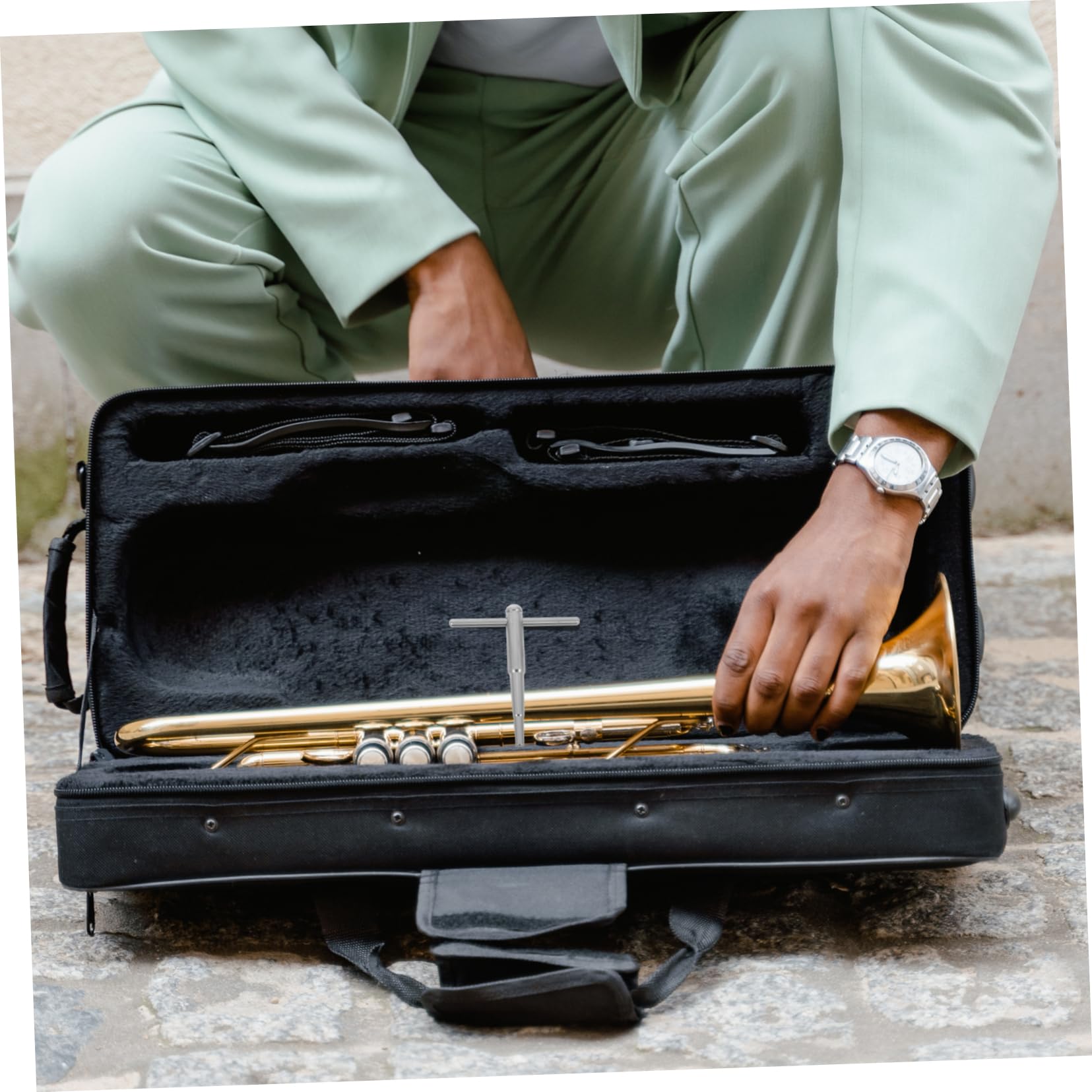 Strumento a fiato in metallo strumento di riparazione Bocchino strumento di direzione per tromba, tromba, Euphonium Tuba, strumento versatile e modellante per strumenti a fiato