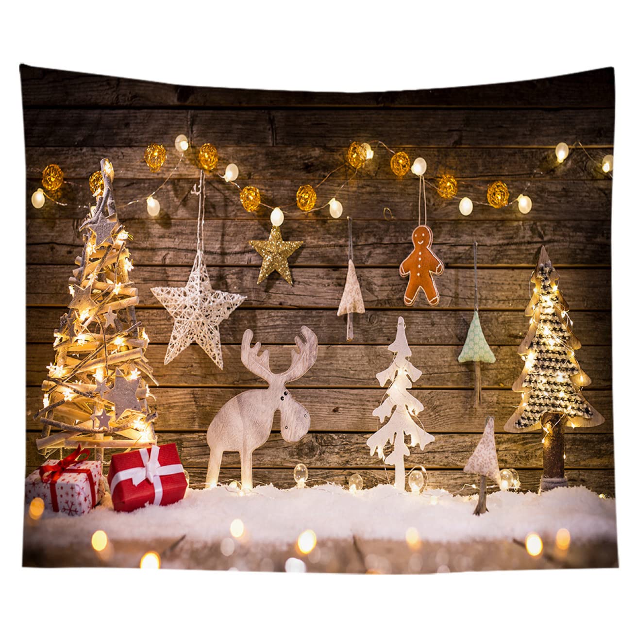 タペストリー クリスマス飾り カラー 壁掛け クリスマスツリー クリスマスイブ [dhiuebc] Amazon.co.jp: 150x130 おしゃれ クリスマスイブ クリスマス