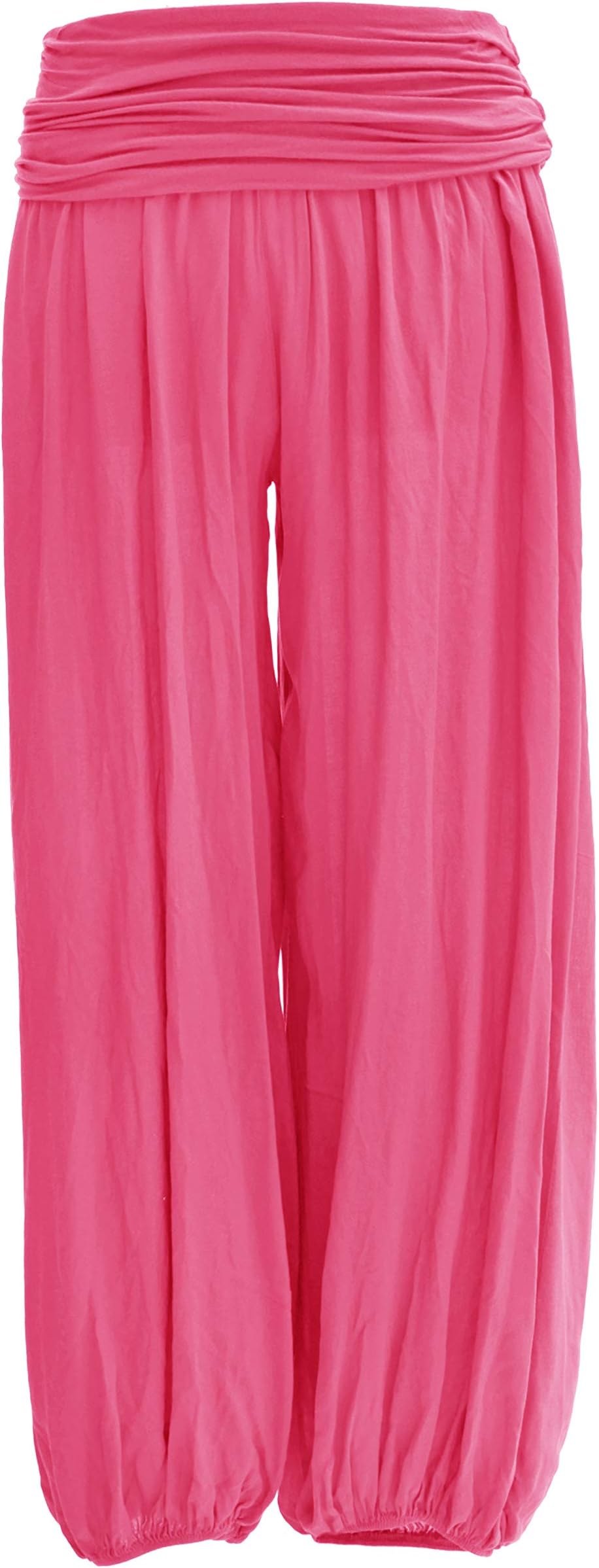 TEXTURELadies Women Italian Lagenlook Plain Viscose Boho Harem Ali Baba Trouser Pants Joggers One Size