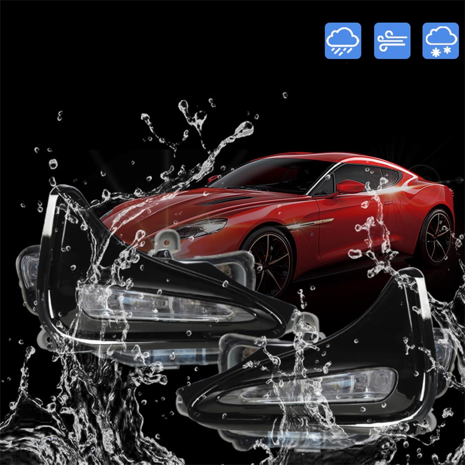 Silscvtt 2Pcs Fog Lights Assembly Replacement for Corolla L LE XLE 2017 2018 2019 Clear Lens with Front Bumper Bezel Wires Switch Bulbs Left and Right Side