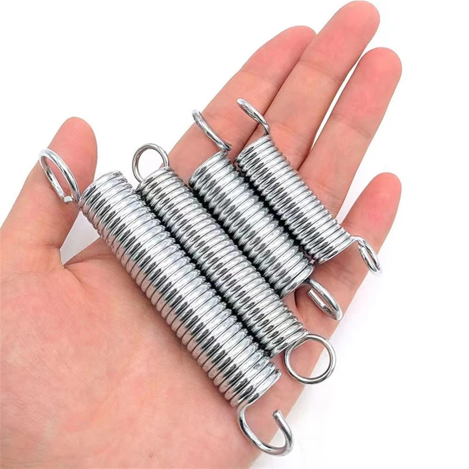 5 STÜCKE Zugfedern Spiralfeder Zugfeder Drahtdurchmesser 1,0mm Länge 20-100mm für Maschinen, Spielzeug(50mm,8MM_1.0MM)