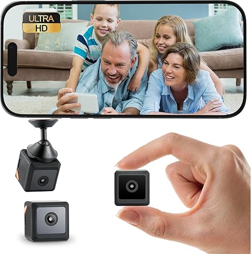 Miniatura 9 de Mini cámara oculta WiFi inalámbrica - Cámara de seguridad interior con detección de movimiento, visión nocturna, control de aplicaciones,