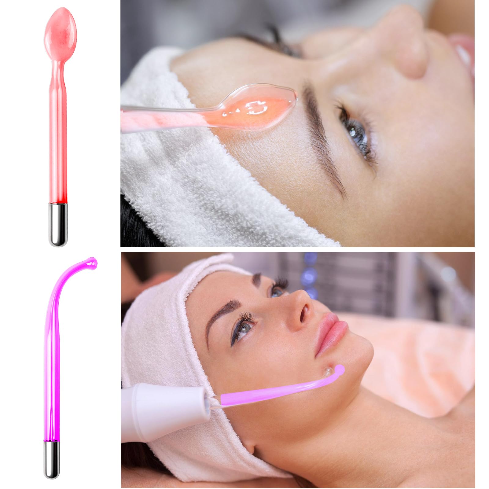 Varilla de alta frecuencia para la cara, pared de alta frecuencia con 6 sondas, acné de alta frecuencia, máquina facial de belleza para tonificar la piel, reducción de arrugas, acné, pérdida de