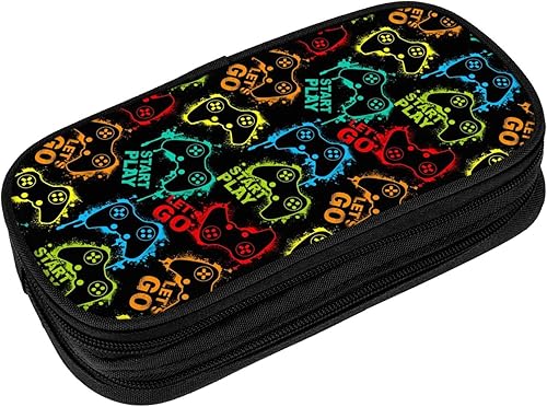 Miniatura 2 de YETTA YANG Caja de lápices de videojuegos para portalápices Suministros de oficina de gran capacidad grande