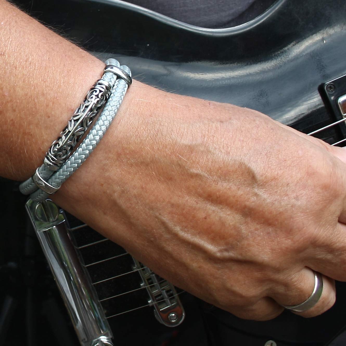 Segeltau-Armband XO ST Grau Männer Herren