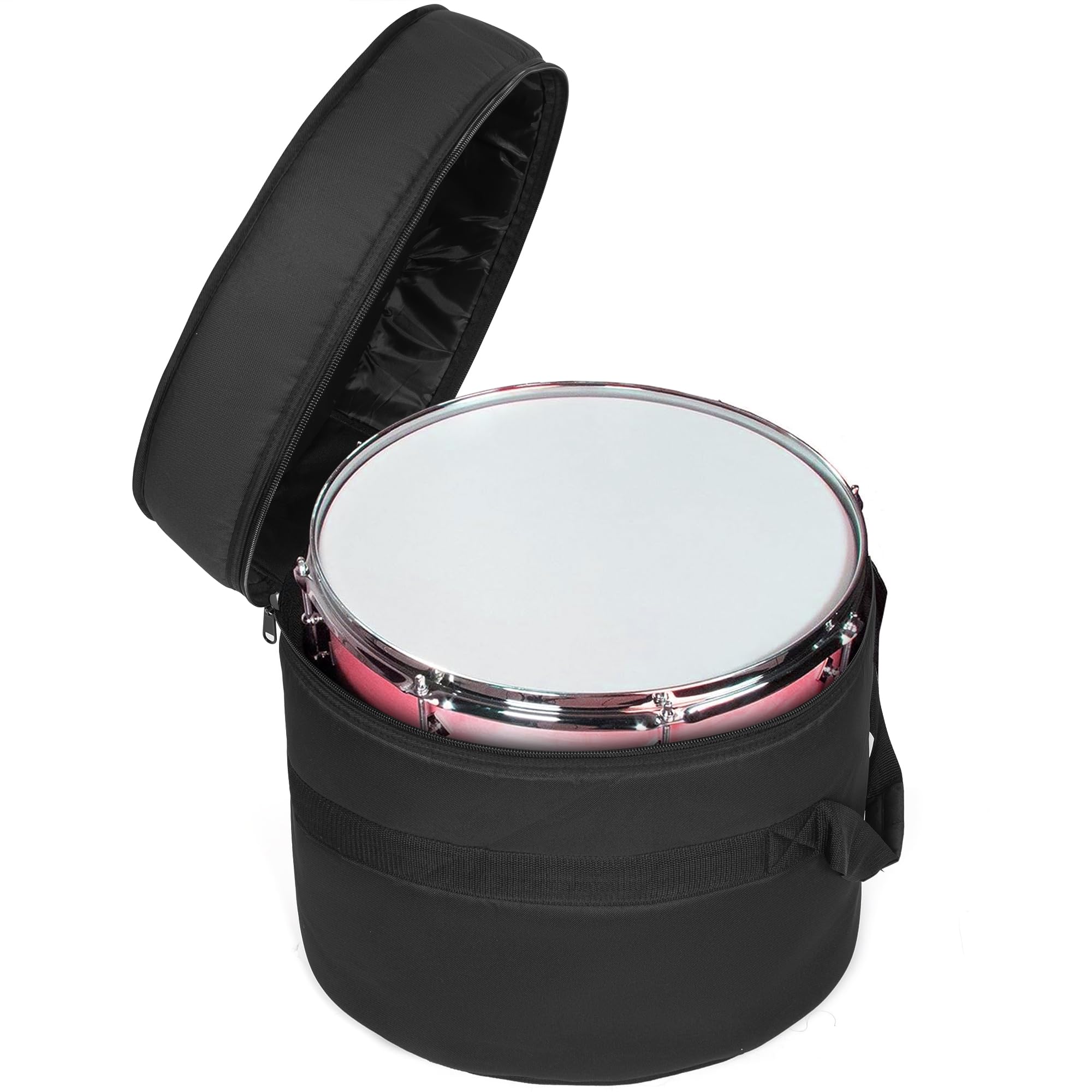 OUUTMEE Floor Tom Drum Tasche für Floor Tom 40,6 x 40,6 cm/40,6 x 35,6 cm, 10 mm Dicke, gepolsterte Reise-Trommeltasche | Tragbare Reise-Trommel-Tragetaschen für Aufbewahrung und Transport von Gigs