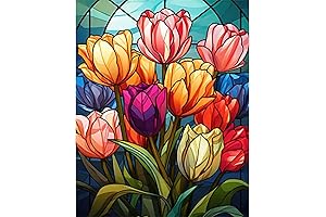 Floral Paint by Numbers Kit for Adults | Embark on a Calming Artistic Journey