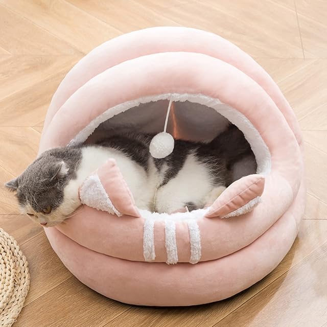Foto 7 de 7 de PETCUTE Cama para Gato, Lavable para Gatos con Fondo Antideslizante, Canasta Caliente para Gatos