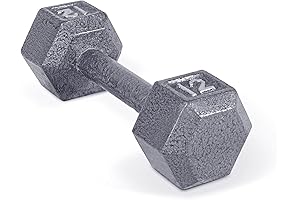 CAP Barbell 12 lb Cast Iron Hex Dumbbell