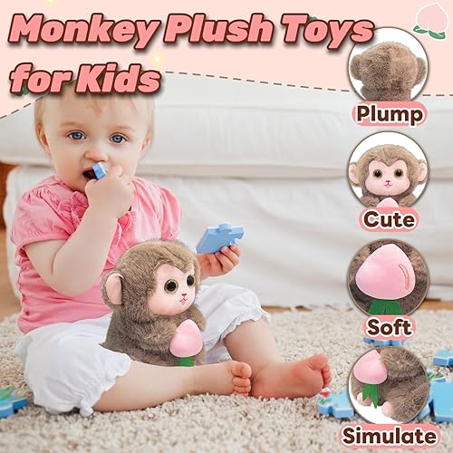 Miniatura 63 de Lindo animal de peluche Capybara de 9.8 pulgadas con una mochila de tortuga, suave juguete de peluche Capibara para regalos de cumpleaños, recuerdos