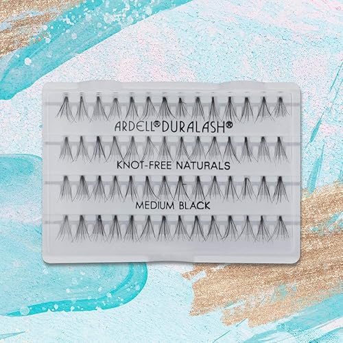 Miniatura 3 de Ardell Pestañas postizas individuales, color negro medio, racimos de pestañas, banda de pestañas, extensiones de pestañas de larga duración, paquete