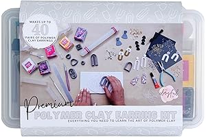 Professional Polymer Clay Earring Making Kit for Adults