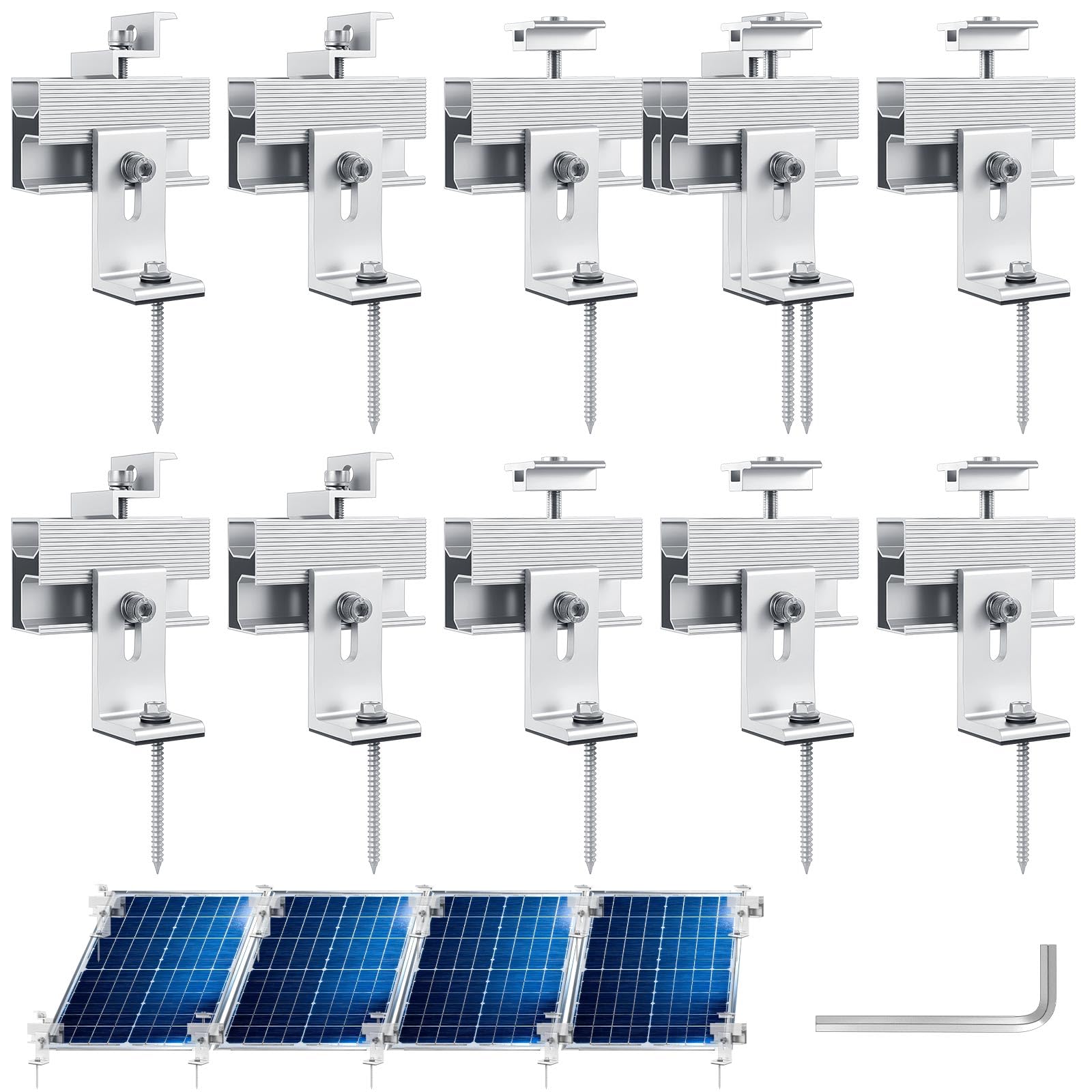 Fixation photovoltaïque support de montage pour panneau solaire alu réglable toit