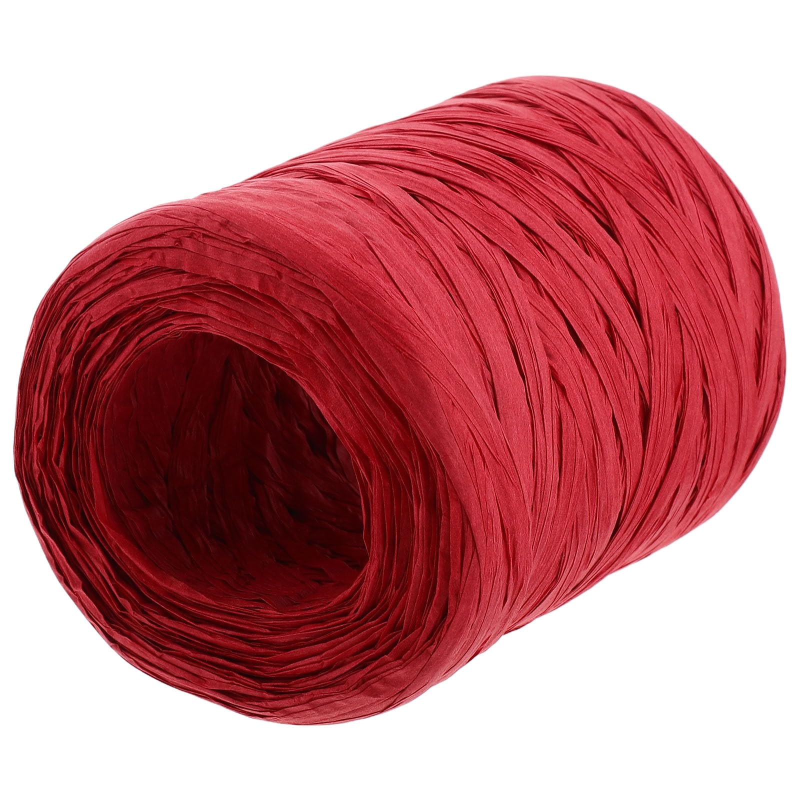 Cinta de rafia de papel rojo de 100m para embalaje ecológico y decoración floral de eventos