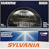 SYLVANIA - H6024 SilverStar Sealed Beam Headlight - High Performance Halogen Headlight Replacement (7 inch Round) PAR56, Brighter Whiter Light for Added Clarity Downroad and Sideroad (Contains 1 Bulb)