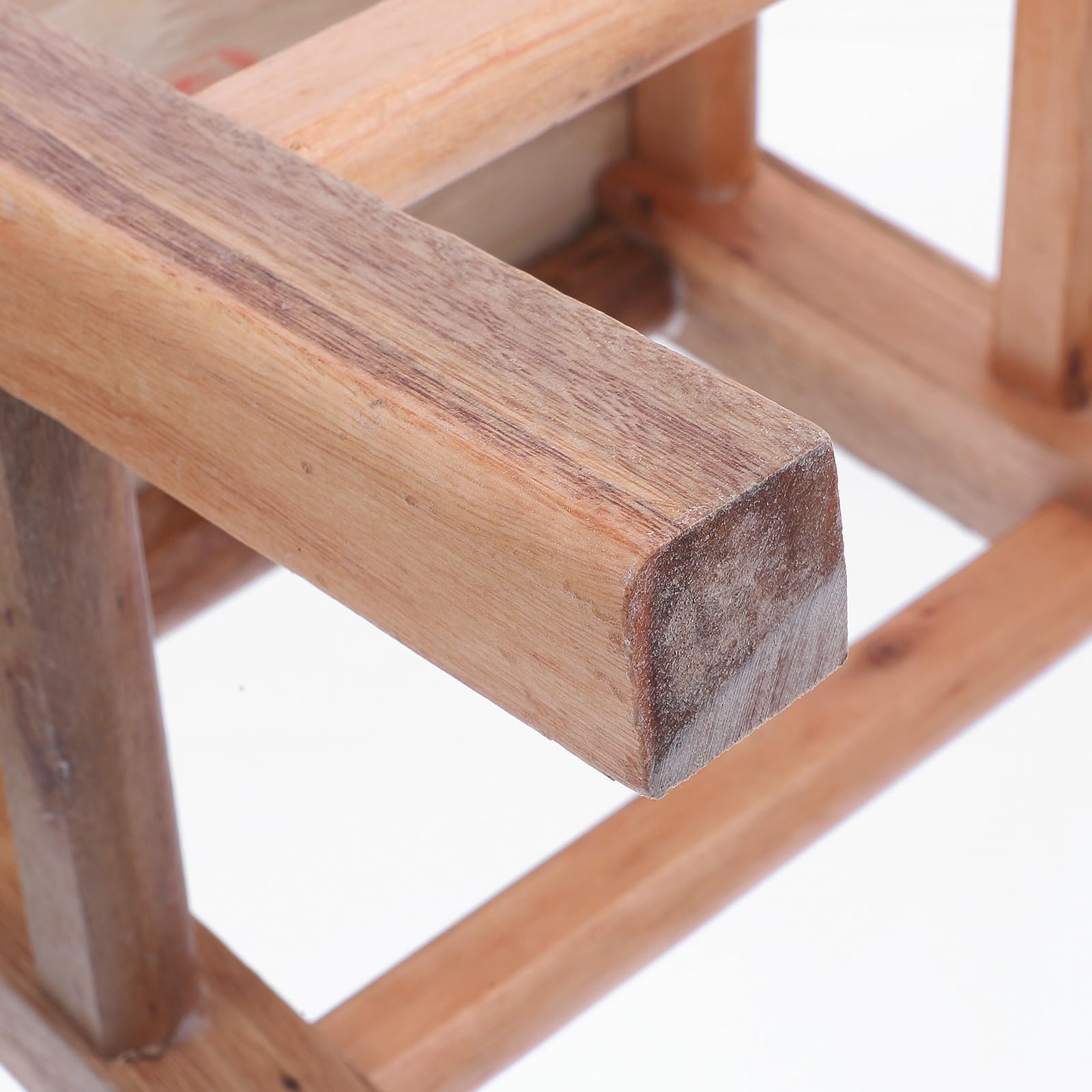 Zerodeko Taburete Pequeño de Madera Maciza, Portátil Hogar