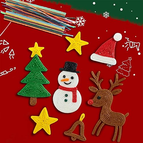 Miniatura 3 de Bofoho 800pcs Wiky Sticks Crafts Camping Essentials for Kids Toddlers Summer Travel Road Trip Car Plane Activities Perfect Handicraft Gift 800