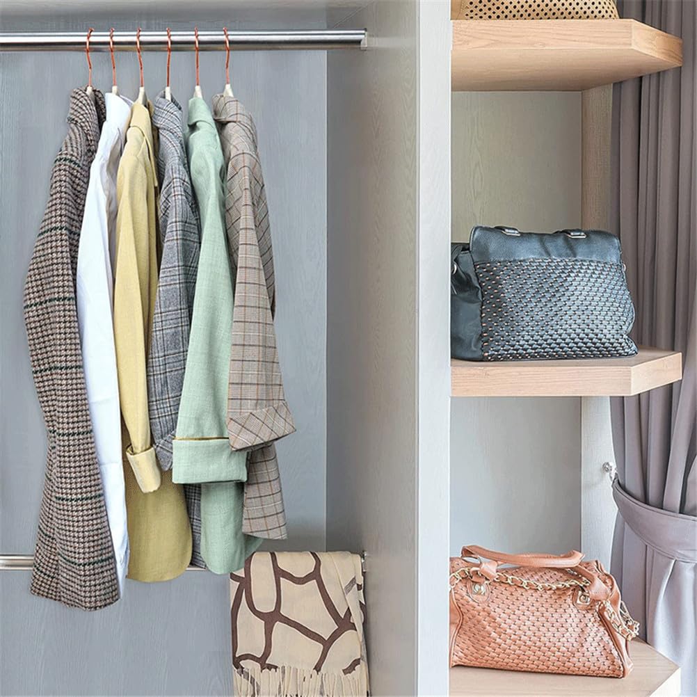 Rutschfeste Samt-Kleiderbügel, langlebige 42 cm Kleiderbügel mit Krawattenstange und 360°-Haken, platzsparende Organizer, 10 Stück