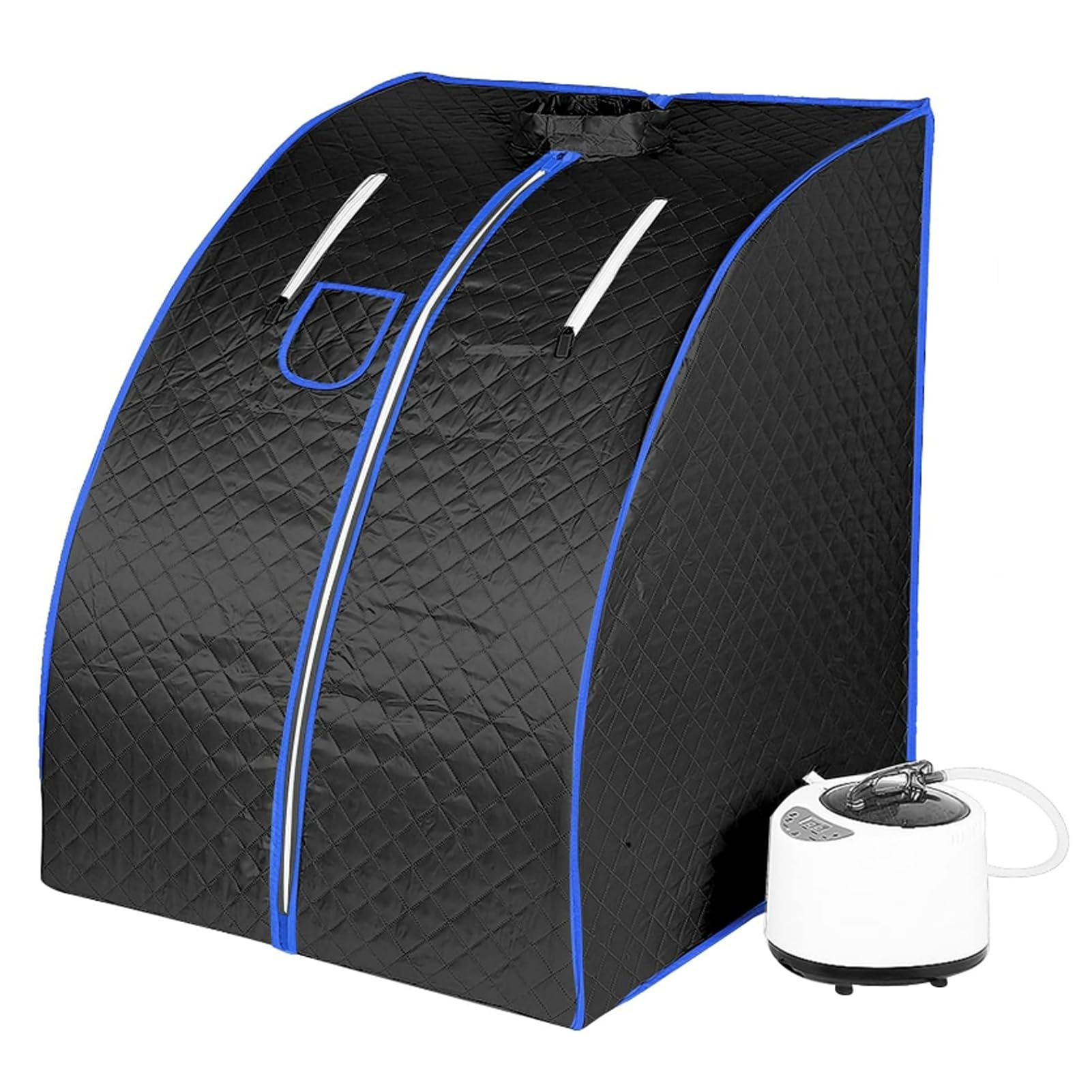 Steam Spa Outdoor Saunas for Home, Easy to Assemble with Movable Seat Personal Sauna for Therapy Stress and Fatigue Reduction