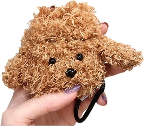 Miniatura 14 de SGVAHY Funda peluda para AirPods 1 y 2, divertido diseño de dibujos animados en 3D, diseño de dinosaurio, verde, suave, cálida, esponjosa, con Verde