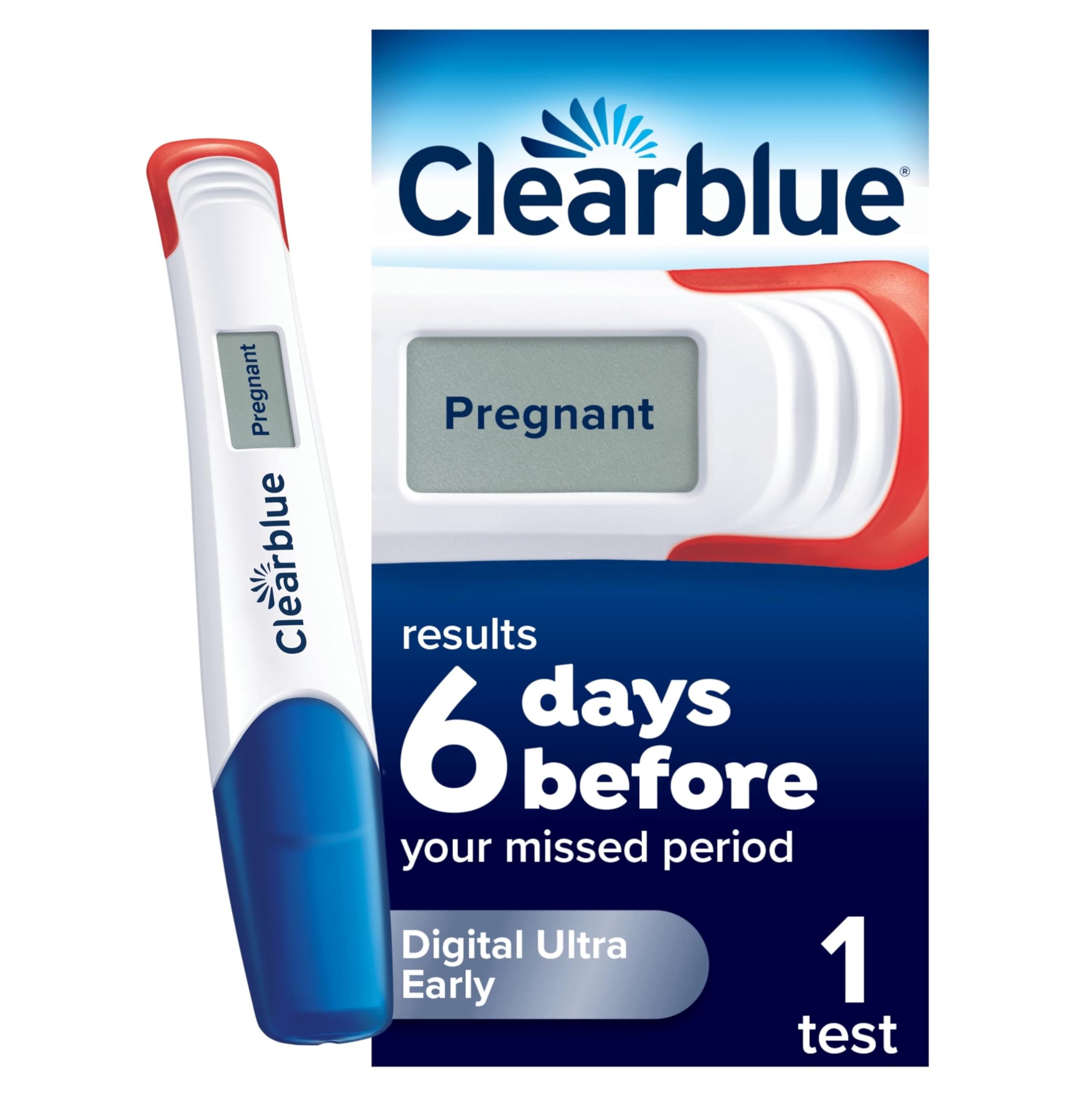 Clearblue Rapid Detection Pregnancy as Fast as 1 Minute 1 Test Sealed ( NO BOX )